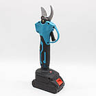 Акумуляторна ланцюгова пилка + секатор 21V з двома акумуляторами для обрізання гілок і садових робіт, фото 4