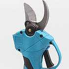 Акумуляторна ланцюгова пилка + секатор 21V з двома акумуляторами для обрізання гілок і садових робіт, фото 5