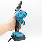 Акумуляторна ланцюгова пилка + секатор 21V з двома акумуляторами для обрізання гілок і садових робіт, фото 7