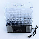 Сушарка для фруктів і овочів 5 ярусів Silver Love RB-912, електродегідратор із регулюванням температури, фото 6