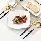 Набір столових приборів із неіржавкої сталі 24 предмети комплект на 6 персон у подарунковому пакованні, фото 4