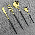 Набір столових приборів із неіржавкої сталі 24 предмети комплект на 6 персон у подарунковому пакованні, фото 5