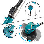 Акумуляторний садовий набір 2 в 1 2 АКБ 48 V універсальний тример і мініпила для дачі та городу, фото 8