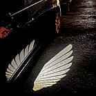 Проєкційна підсвітка для дверей автомобіля "Крилька Ангела", живлення від 3хААА, світловий логотип під час відкриття, фото 4