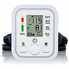 Автоматичний тонометр плечовий з живленням від 4хААА й USB, прилад для вимірювання артеріального тиску, фото 6