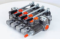 Гідророзподілювач 04Z80-A1A1A1A1-GKZ1 4-секційний, з автоповерненням, Pmax 250 Бар, Q 80 л/хв, Badestnost