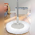 Швабра з автоматичним віджиманням і відром 6 л, універсальний набір для миття підлоги та прибирання будинку, фото 8