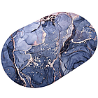 Вбиральний килимок для ванної 80х50 см м'який антиковзний з гумовою основою для безпечної підлоги, фото 4