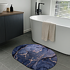 Вбиральний килимок для ванної 80х50 см м'який антиковзний з гумовою основою для безпечної підлоги, фото 6
