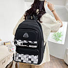 Шкільний набір 5в1 рюкзак 43х30х14 см сумка клатч пенал мішечок, комплект для учня початкових класів, фото 3