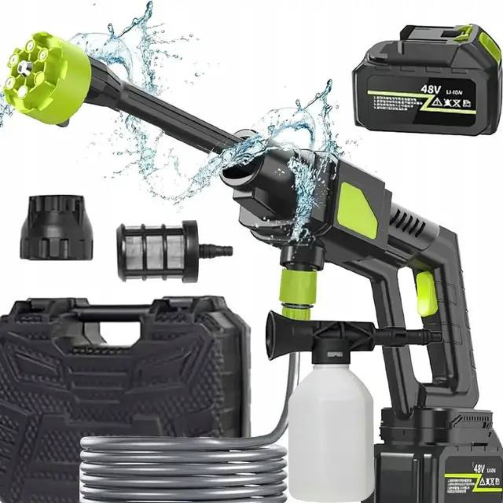 Бездротова мийка високого тиску 48 V MDHL 8100, портативний апарат для миття авто та мотоцикла, фото 1