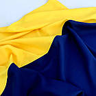 Прапор України з габардину 135х90 см зшитий, міцне полотнище жовто-синього кольору для вулиці та дому, фото 5