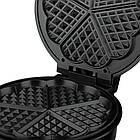 Електрична вафельниця Hoffmans HM-3024 потужністю 1000 Вт з антипригарним покриттям для кухні, фото 5