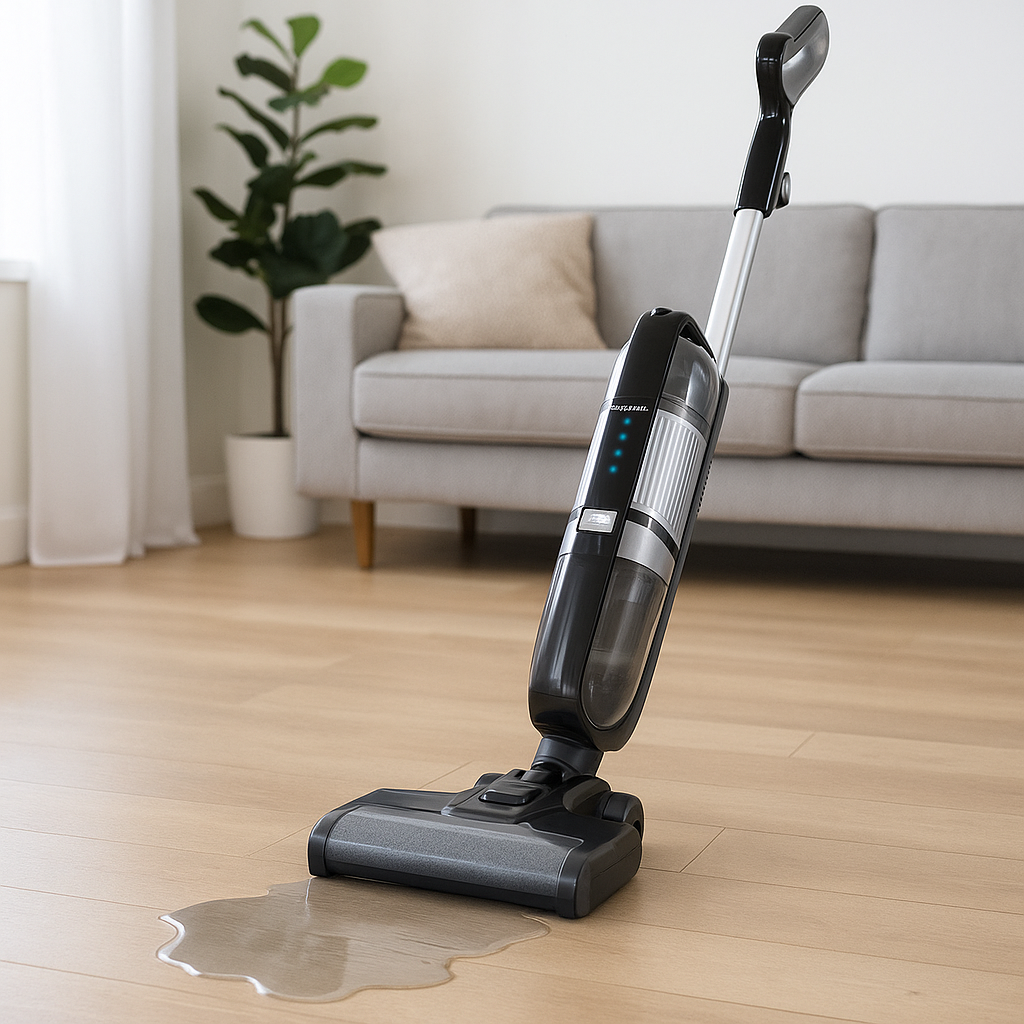 Мийний пилосос бездротовий до 80 хвилин 600 Вт LED-підсвітка Top Kitchen TK241 для сухого та вологого прибирання, фото 1