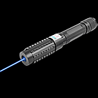 Лазерний ліхтар синій YX-B015 з п'ятьма насадками живлення 2х16340 заряджання 220V потужний прилад для розваг, фото 5