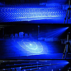 Лазерний ліхтар синій YX-B015 з п'ятьма насадками живлення 2х16340 заряджання 220V потужний прилад для розваг, фото 6