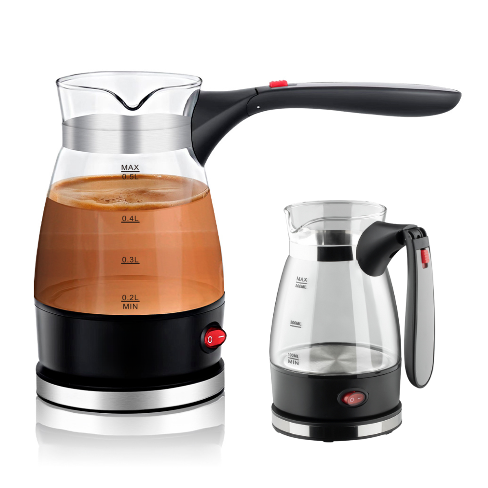 Електротурка MS 128 об'єм 500 мл, потужність 600 Вт, кавоварка з автоматичним вимкненням і носиком, фото 1