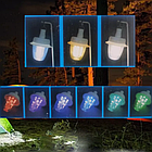 Світлодіодний LED ліхтар-лампа з гачком T38-COB+SMD(RGB), акумуляторна RGB-підсвітка для кемпінгу та дачі, фото 8