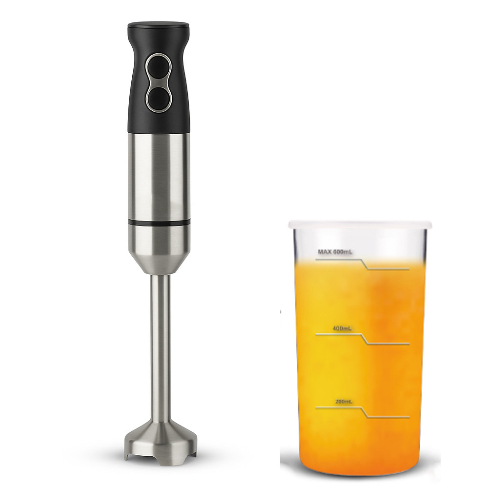 Заглибний блендер 2000 Вт СВ-6219 з насадкою подрібнювачем ручний міксер для приготування їжі, фото 1