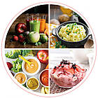 Заглибний блендер 2000 Вт СВ-6219 з насадкою подрібнювачем ручний міксер для приготування їжі, фото 3