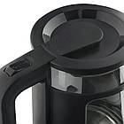 Електрочайник із заварювальним блоком XPRO 7855 скляний прилад на підставці з колбою для заварювання, фото 4