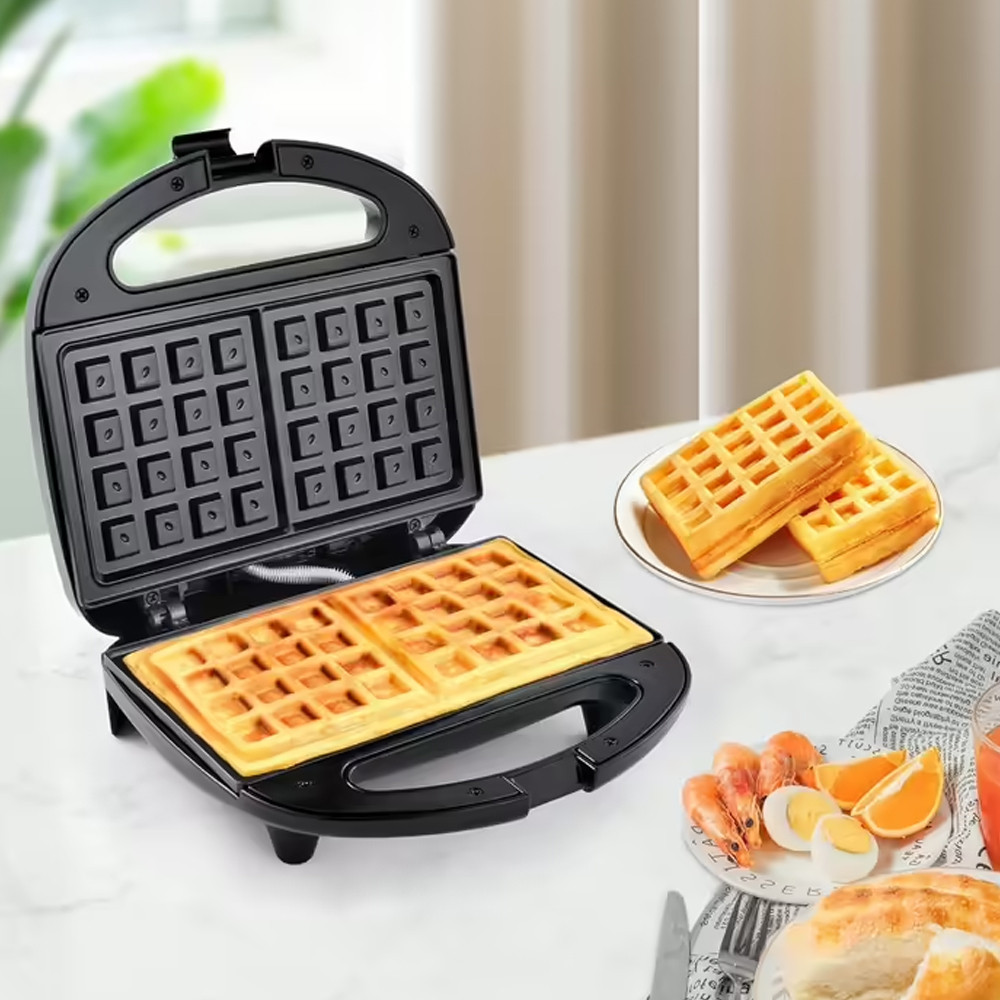 Вафельниця Hoffmans HM-3027 потужність 1000 Вт електроприлад для випікання хрустких венських вафель, фото 1