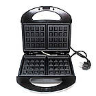 Вафельниця Hoffmans HM-3027 потужність 1000 Вт електроприлад для випікання хрустких венських вафель, фото 3