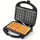 Вафельниця Hoffmans HM-3027 потужність 1000 Вт електроприлад для випікання хрустких венських вафель, фото 5