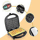 Вафельниця Hoffmans HM-3027 потужність 1000 Вт електроприлад для випікання хрустких венських вафель, фото 7