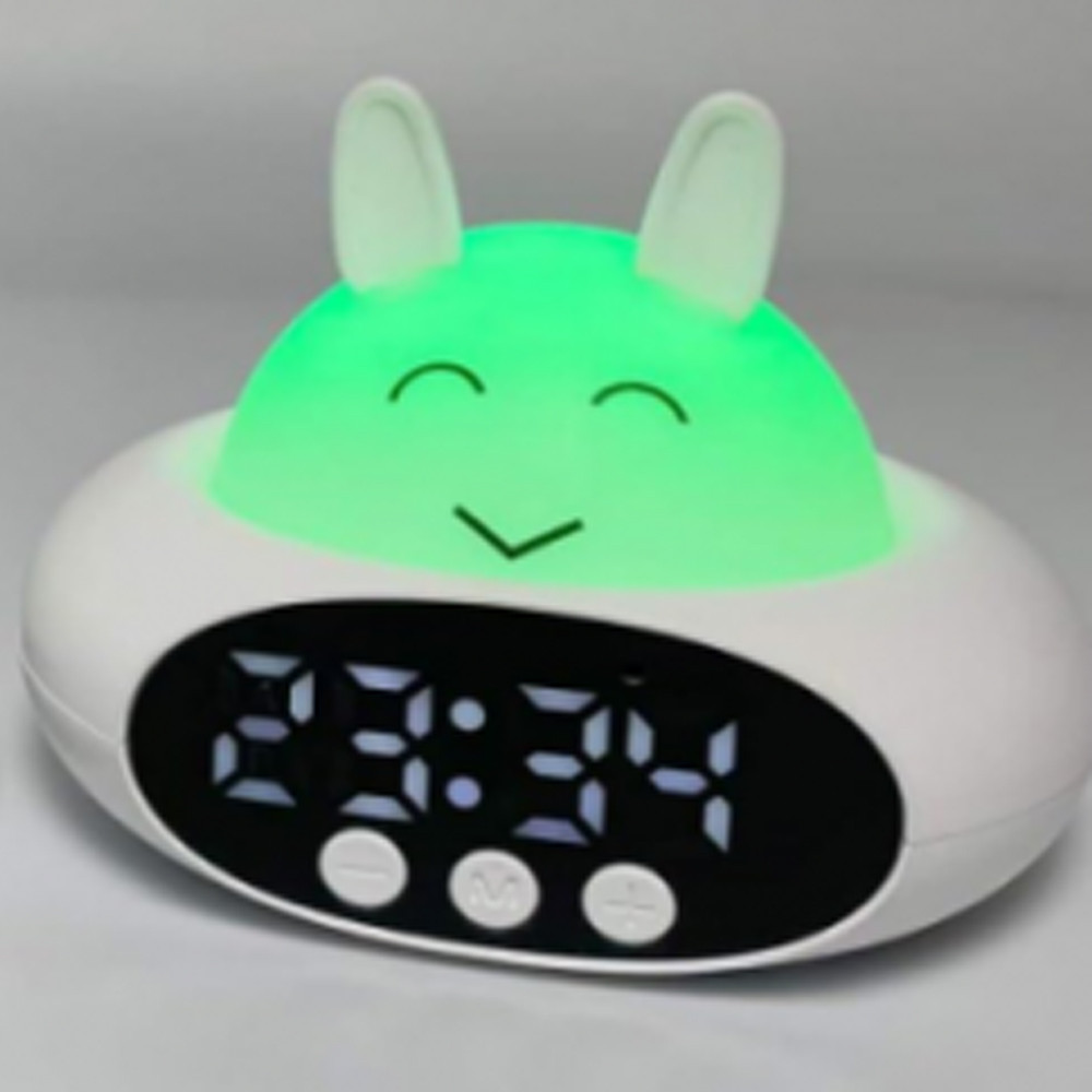 Дитячий настільний годинник-нічник TS-005 з підсвіткою і будильником, розумний пристрій для дитячої кімнати, фото 1