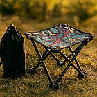 Стільчик складаний до 100 кг розмір 29,4х29,4х23,4 см зручне сидіння для риболовлі та туристичних виїздів, фото 3