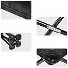 Стільчик складаний до 100 кг розмір 29,4х29,4х23,4 см зручне сидіння для риболовлі та туристичних виїздів, фото 4