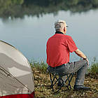 Стільчик складаний до 100 кг розмір 29,4х29,4х23,4 см зручне сидіння для риболовлі та туристичних виїздів, фото 6