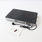 Інфрачервона плита 2000W CB-1332 з двома конфорками та механічним керуванням, настільна кухонна техніка, фото 7