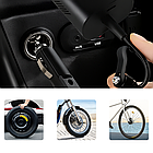 Автокомпресор із ліхтариком LLZ-669 10 барів портативний прилад для підкачування автомобільних шин, фото 7