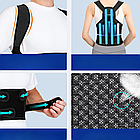 Коректор постави спини GT0028 "Ідеальна постава", еластичний ортопедичний корсет для вирівнювання спини, фото 7