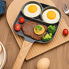 Сковорода порційна трисекційна 17 см антипригарна кухонна модель для приготування страв, фото 8