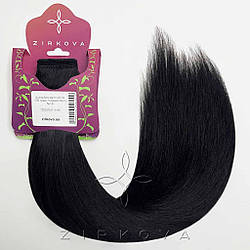 Шиньйон-Хвіст на Липучці 40 см 100 грам, Чорний Кола №1В