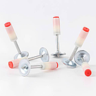 Монтажні цвяхи з круглою шайбою 8х42 мм 200 шт. міцне кріплення для будівельних і ремонтних робіт, фото 4