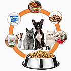 Миска котяча з неіржавкої сталі стійка металева тарілка для котів і дрібних собак дому, фото 5