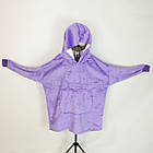 Оверсайз плед-халат із капюшоном 100х80 см Huggle Hoodie фіолетовий, тепла накидка для відпочинку вдома, фото 4