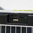 Портативна сонячна система з повербанком 7 Вт 1500 mAh GD-LITE-11 жовта, радіоприймач із ліхтарем і USB, фото 7