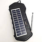 Портативна сонячна система з повербанком 7 Вт 1500 mAh GD-LITE-11 жовта, радіоприймач із ліхтарем і USB, фото 9