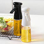Розпилювач для олії 200 мл MAG-595 чорний, багаторазовий дозатор для кулінарії та салатів, фото 2