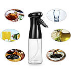 Розпилювач для олії 200 мл MAG-595 чорний, багаторазовий дозатор для кулінарії та салатів, фото 4