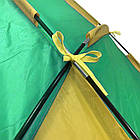 Тент-черепашка пляжний WM-0T103 210х120х100 см Жовто-зелений автоматичний двомісний намет, фото 6