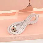 Косметичне дзеркало з LED-підсвіткою XW 810 рожеве, потрійна панель з USB і сенсорним керуванням, фото 6