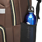 Рюкзак міський Biaowang коричневий 47х32х15 см з USB-портом зручний аксесуар для роботи та навчання, фото 8