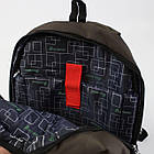 Рюкзак міський Biaowang коричневий 47х32х15 см з USB-портом зручний аксесуар для роботи та навчання, фото 10