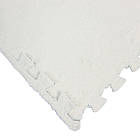 Килим пазл із ворсом 20 шт 30×30 см зелений із білим м'яким покриттям для ігрової дитячої кімнати, фото 8